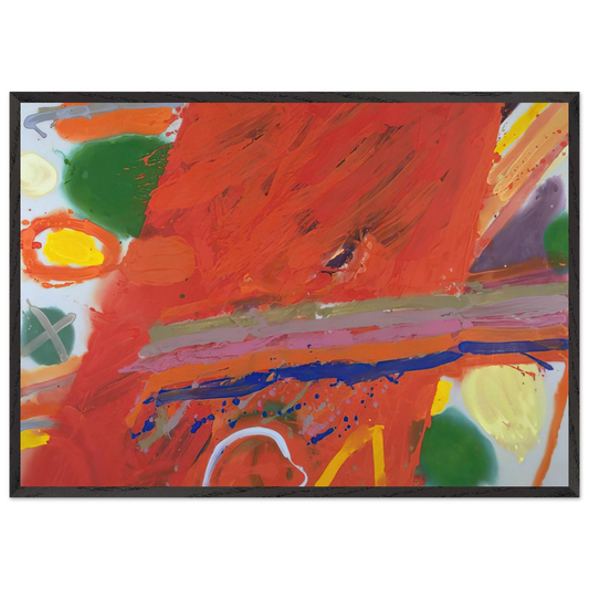 Empress - 1982 - Albert Irvin 70x100 cm / 28x40 inches Framed Art Print – Black Wooden Frame