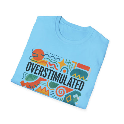 Überreiztes T-Shirt für Mama | Lustiges müdes Mama-Shirt | Weirdcore-Kleidung | Gen-Z-Humor-T-Shirt | Erschöpftes, aber ästhetisches T-Shirt