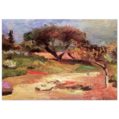 CORSICAN LANDSCAPE 1898 0 - Henri Matisse Brushed Aluminum Print - 70x100 cm / 28x40 inches | Henri Matisse Aluminum Print | Henri Matisse Prints