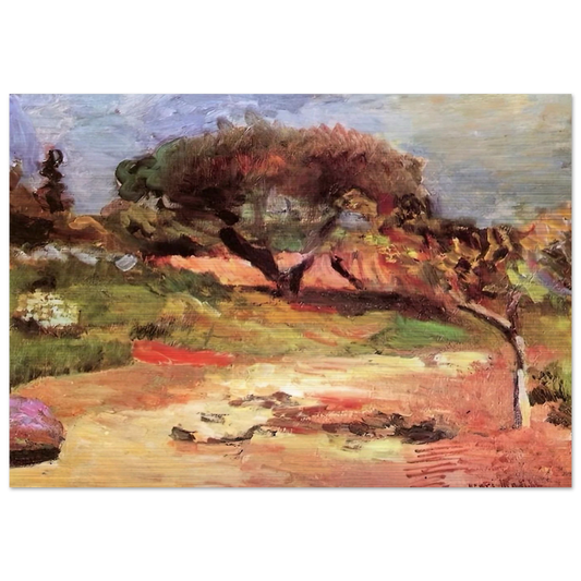 CORSICAN LANDSCAPE 1898 0 - Henri Matisse Brushed Aluminum Print - 70x100 cm / 28x40 inches | Henri Matisse Aluminum Print | Henri Matisse Prints