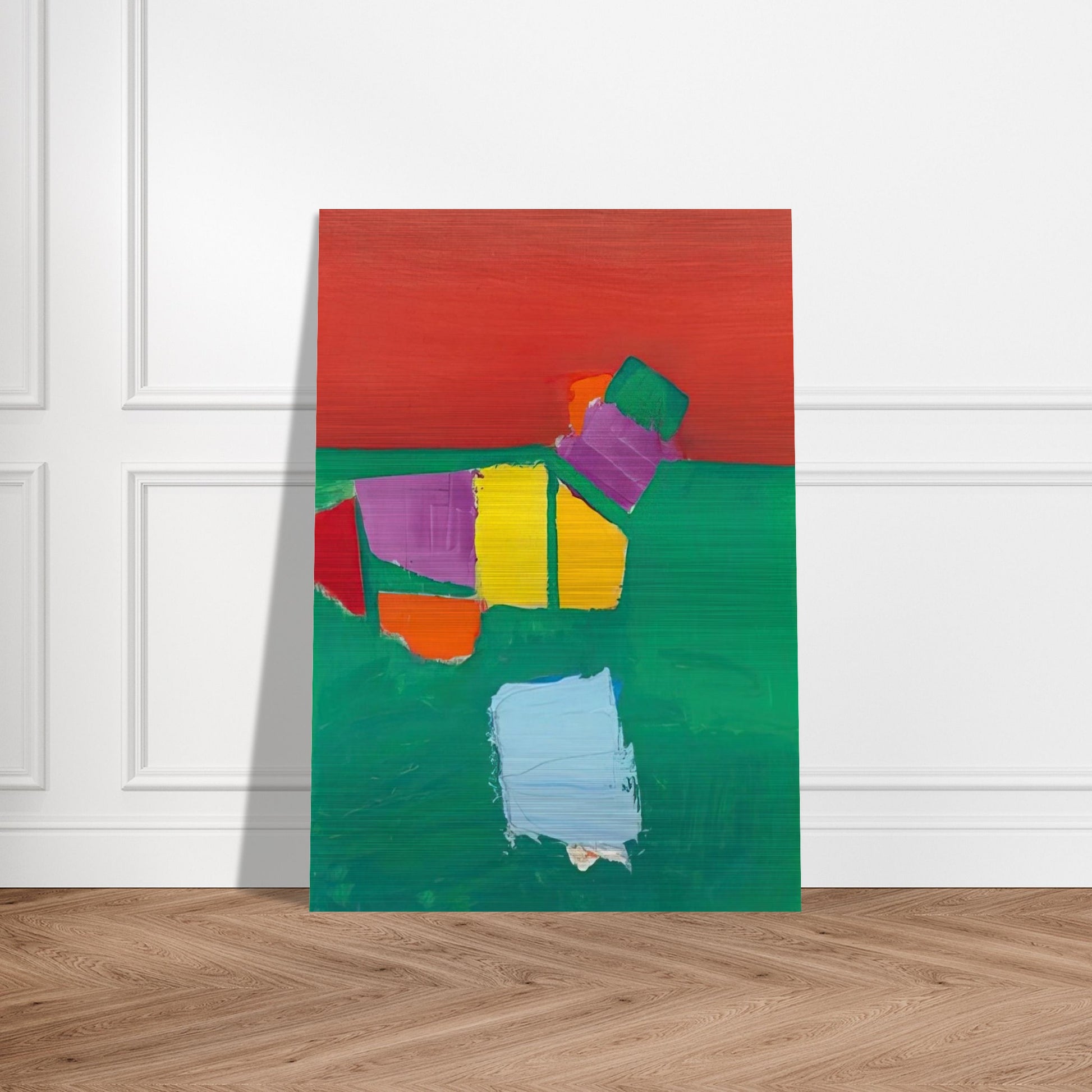 Les Martigues Composition - 1954 - Nicolas de Stael Brushed Aluminum Print - 70x100 cm / 28x40 inches | Nicolas de Stael Aluminum Print | Nicolas de Stael Prints