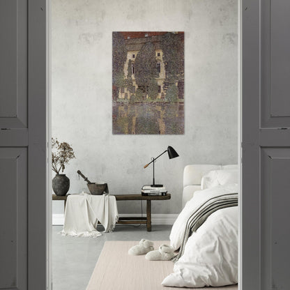 THE SCHLOSS KAMMER ON THE ATTERSEE III 1910 - Gustav Klimt Brushed Aluminum Print - 70x100 cm / 28x40 inches | Gustav Klimt Aluminum Print | Gustav Klimt Prints