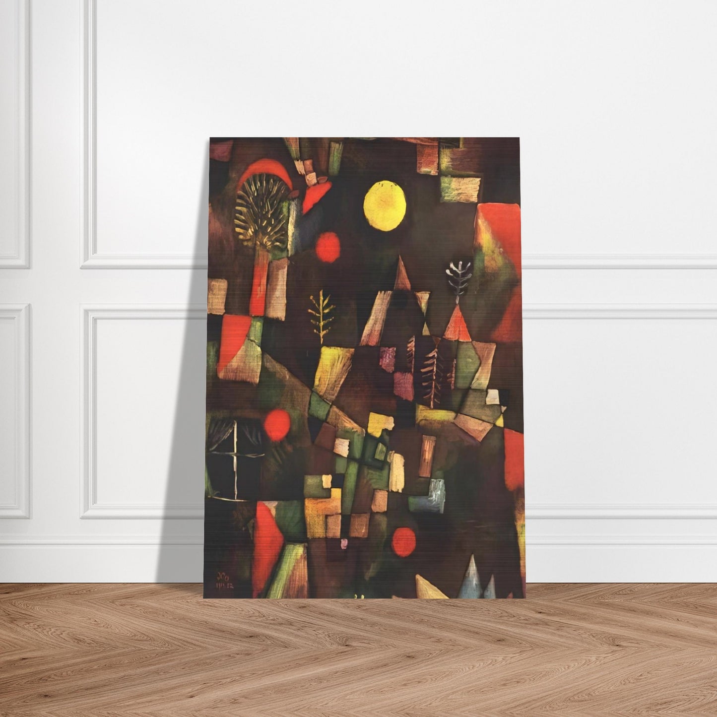 FULL MOON 1919 - Paul Klee Brushed Aluminum Print - 70x100 cm / 28x40 inches | Paul Klee Aluminum Print | Paul Klee Prints