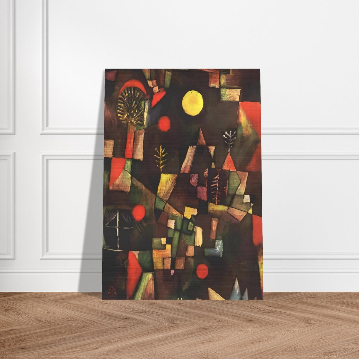 FULL MOON 1919 - Paul Klee Brushed Aluminum Print - 70x100 cm / 28x40 inches | Paul Klee Aluminum Print | Paul Klee Prints
