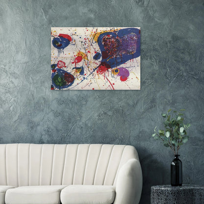 Light Violet  Lembark L20  - Sam Francis Brushed Aluminum Print - 70x100 cm / 28x40 inches | Sam Francis Aluminum Print | Sam Francis Prints
