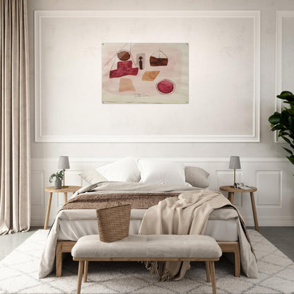 15.Febr.62 - 1962 - Julius Bissier Acrylic Print - 70x100 cm / 28x40″ inches | Julius Bissier Wall Art | Julius Bissier Prints