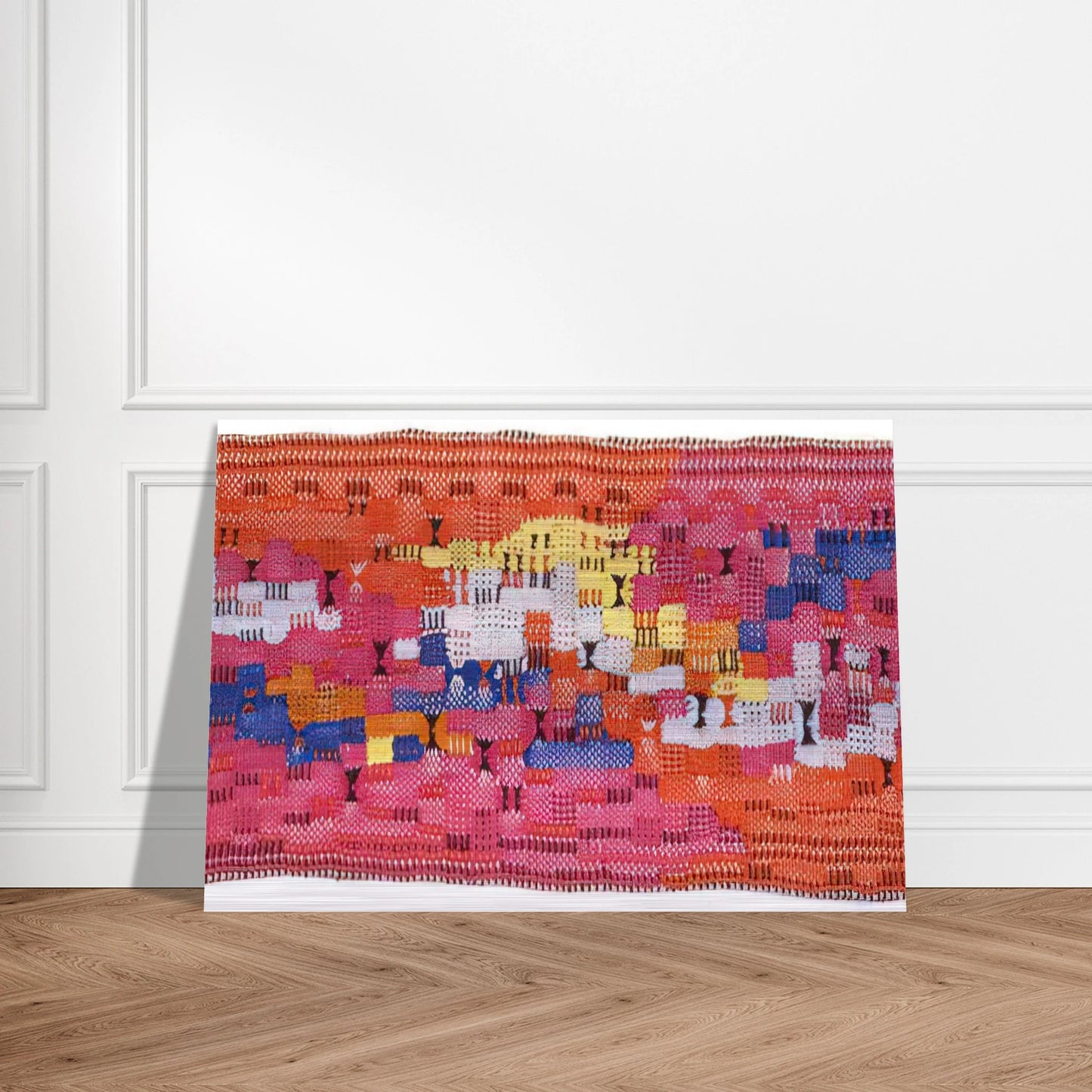 SOUTH OF THE BORDER 1958 - Anni Albers Brushed Aluminum Print - 70x100 cm / 28x40 inches | Anni Albers Aluminum Print | Anni Albers Prints