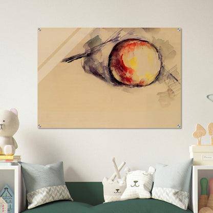 Study of an Apple - Paul Cézanne Acrylic Print - 70x100 cm / 28x40″ inches