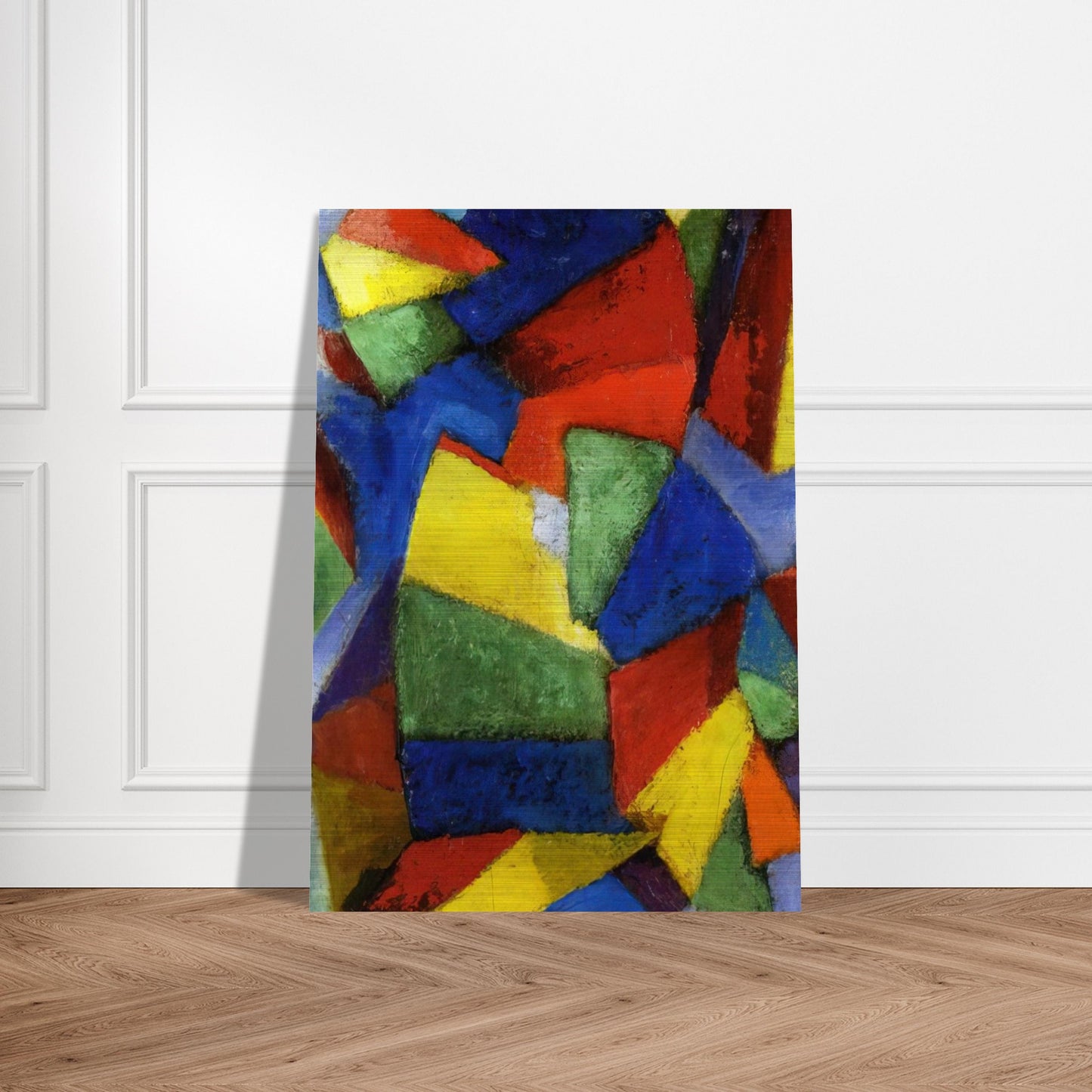 Synchromy in Blue-Violet - 1912 - Morgan Russell Brushed Aluminum Print - 70x100 cm / 28x40 inches | Morgan Russell Aluminum Print | Morgan Russell Prints