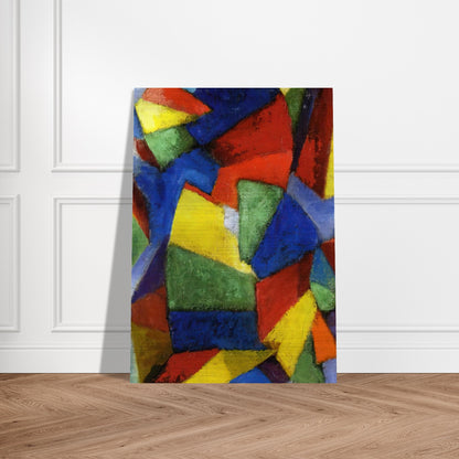 Synchromy in Blue-Violet - 1912 - Morgan Russell Brushed Aluminum Print - 70x100 cm / 28x40 inches | Morgan Russell Aluminum Print | Morgan Russell Prints