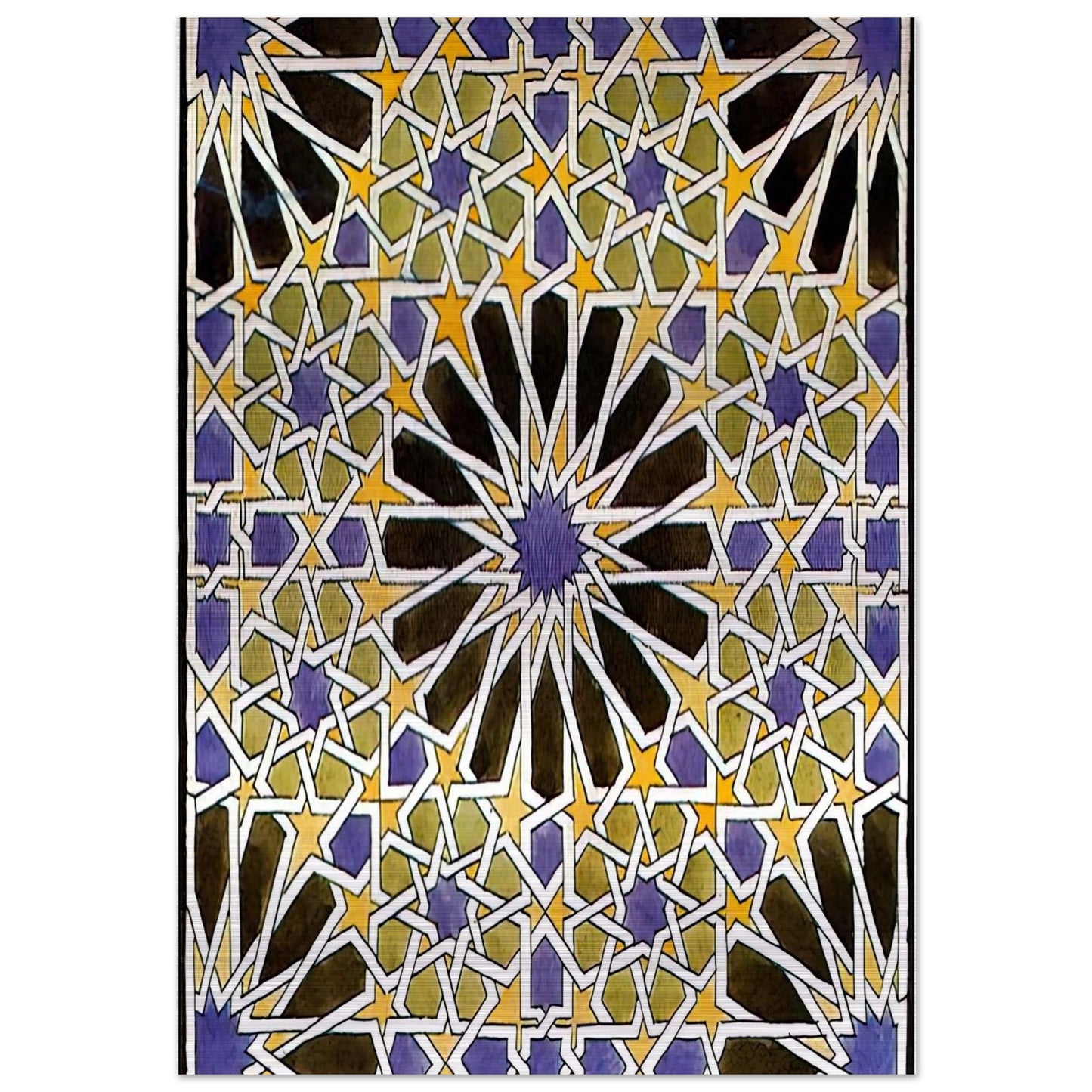 MURAL MOSAIC IN THE ALHAMBRA - MC Escher Brushed Aluminum Print - 70x100 cm / 28x40 inches | MC Escher Aluminum Print | MC Escher Prints