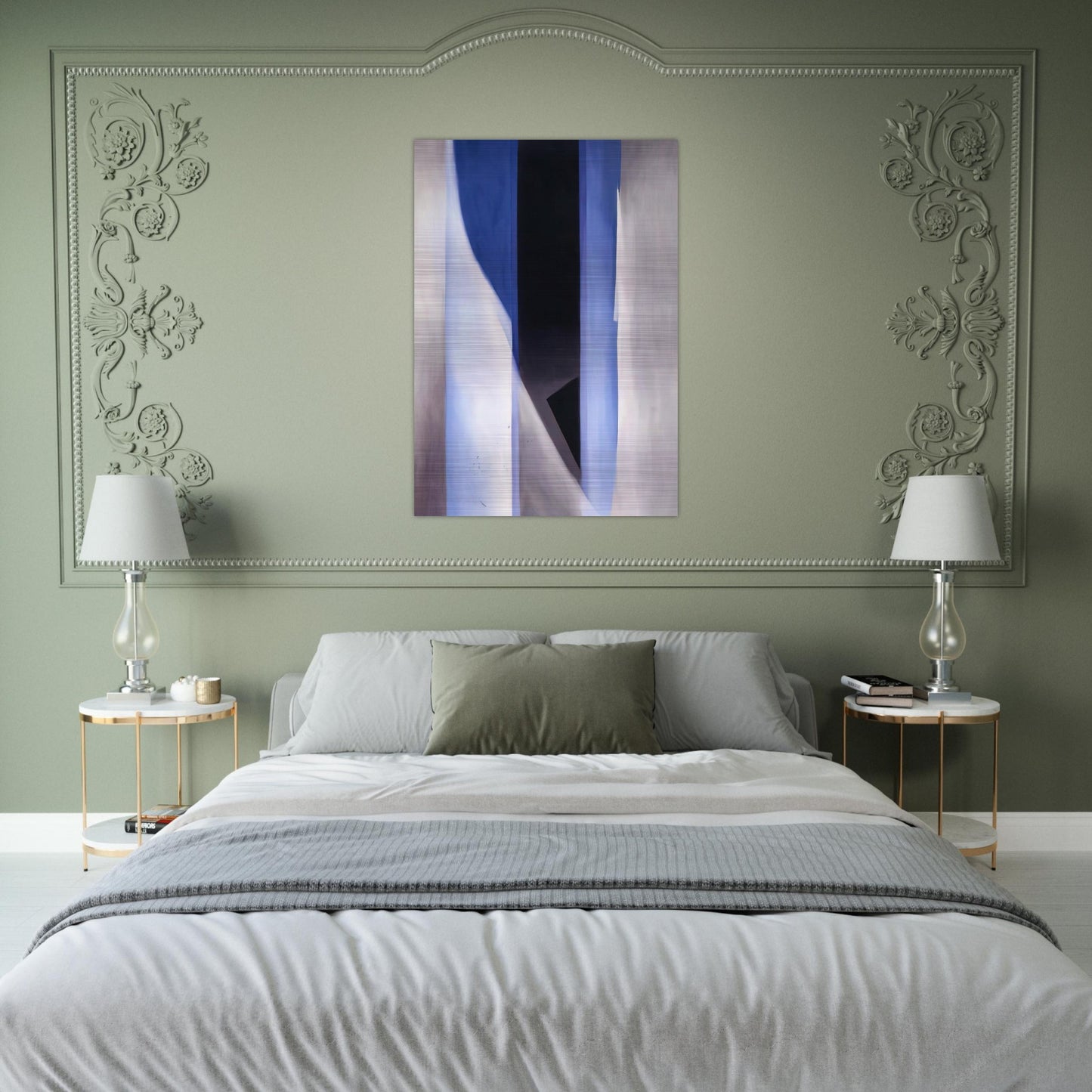 Blue 2 - Georgia O'Keeffe Brushed Aluminum Print - 70x100 cm / 28x40 inches | Georgia O'Keeffe Aluminum Print | Georgia O'Keeffe Prints