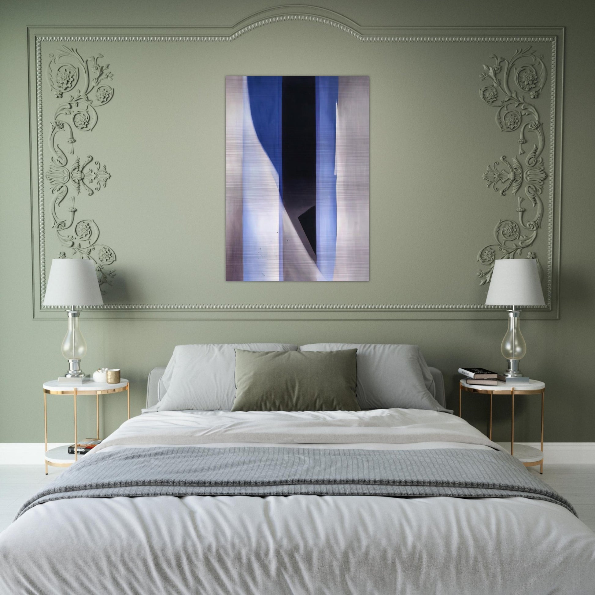 Blue 2 - Georgia O'Keeffe Brushed Aluminum Print - 70x100 cm / 28x40 inches | Georgia O'Keeffe Aluminum Print | Georgia O'Keeffe Prints