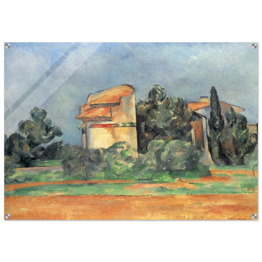 The Pigeon Tower At Bellevue - Paul Cézanne Acrylic Print - 70x100 cm / 28x40″ inches