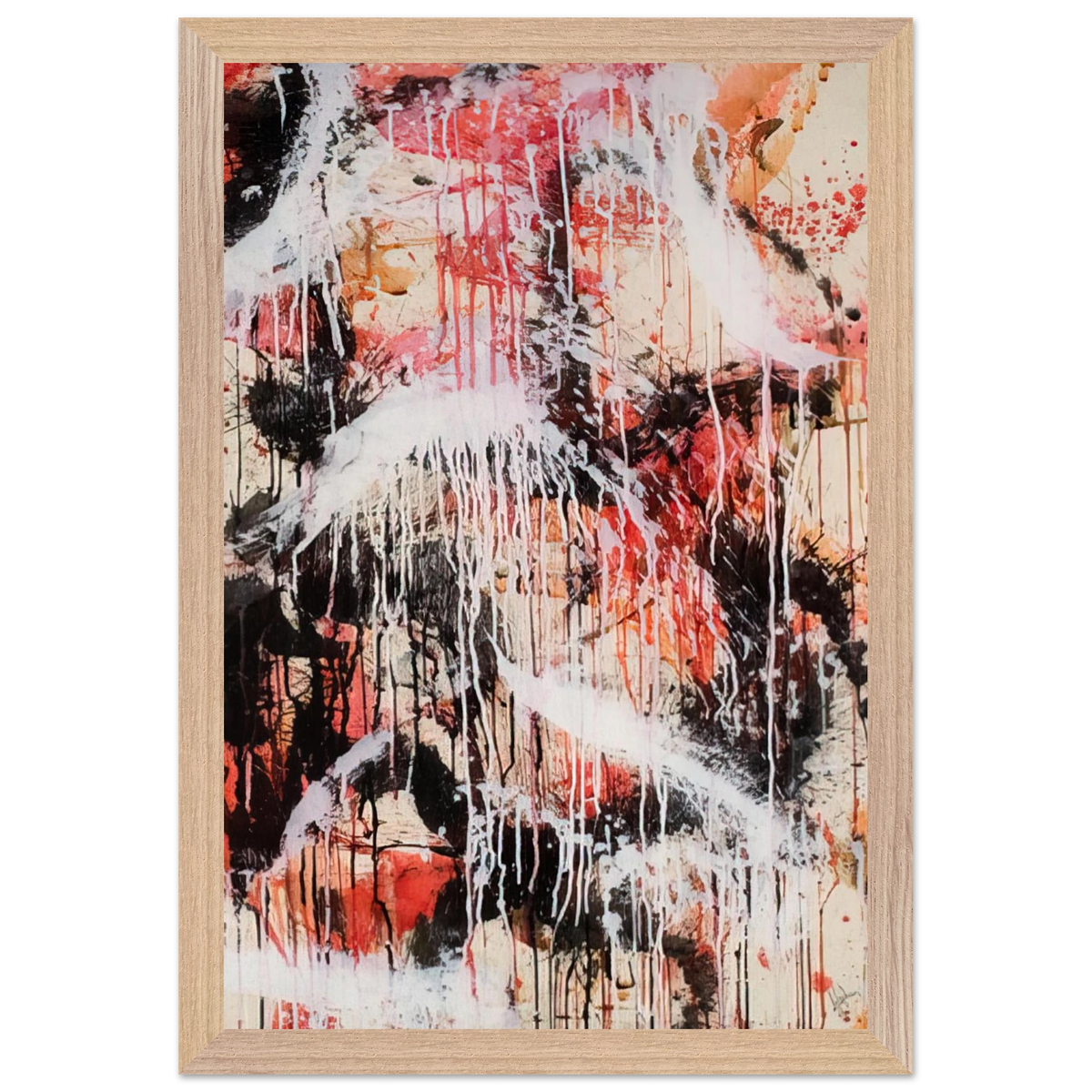 Mark Rothko - Untitled - 1959 Wall Art - 60x80 cm / 24x32 inches - Premium Wooden Framed Poster With Fine Art Paper - White frame