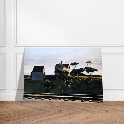 New York, New Haven and Hartford - Edward Hopper Brushed Aluminum Print - 70x100 cm / 28x40 inches | Edward Hopper Aluminum Print | Edward Hopper Prints