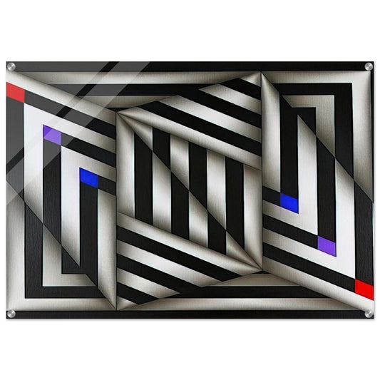 Saratoy III - 1980 - Omar Rayo Acrylic Print - 70x100 cm / 28x40″ inches | Omar Rayo Wall Art | Omar Rayo Prints