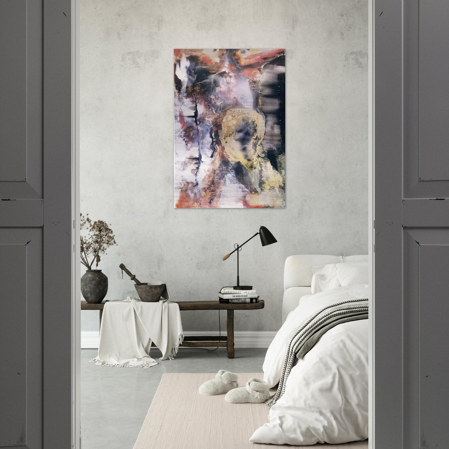 The Archer - 1955 - Paul Jenkins Brushed Aluminum Print - 70x100 cm / 28x40 inches | Paul Jenkins Aluminum Print | Paul Jenkins Prints