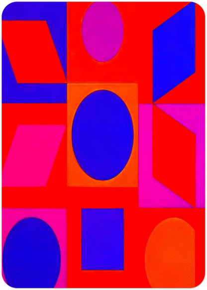 Alphabet VR - 1960 By Victor Vasarely Pack of 10 Post Cards | Victor Vasarely Post Cards | A6 (10.5 x 14.8 cm) - 4.1 x 5.8 inches