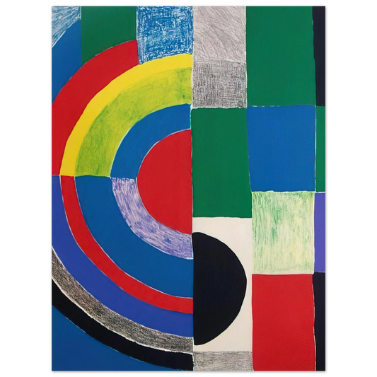 Sonia Delaunay - COLOR RHYTHMS  75x100 cm / 30x40inches Fine Art Poster