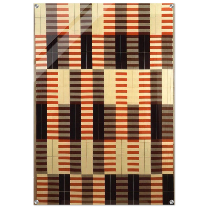 BLACK WHITE RED 1964 - Anni Albers Acrylic Print - 70x100 cm / 28x40″ inches | Anni Albers Wall Art | Anni Albers Prints