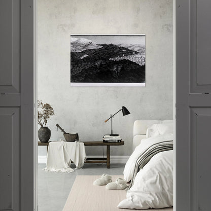 LAVA FLOW FROM ETNA - MC Escher Brushed Aluminum Print - 70x100 cm / 28x40 inches | MC Escher Aluminum Print | MC Escher Prints | Maurits Cornelis Escher Prints