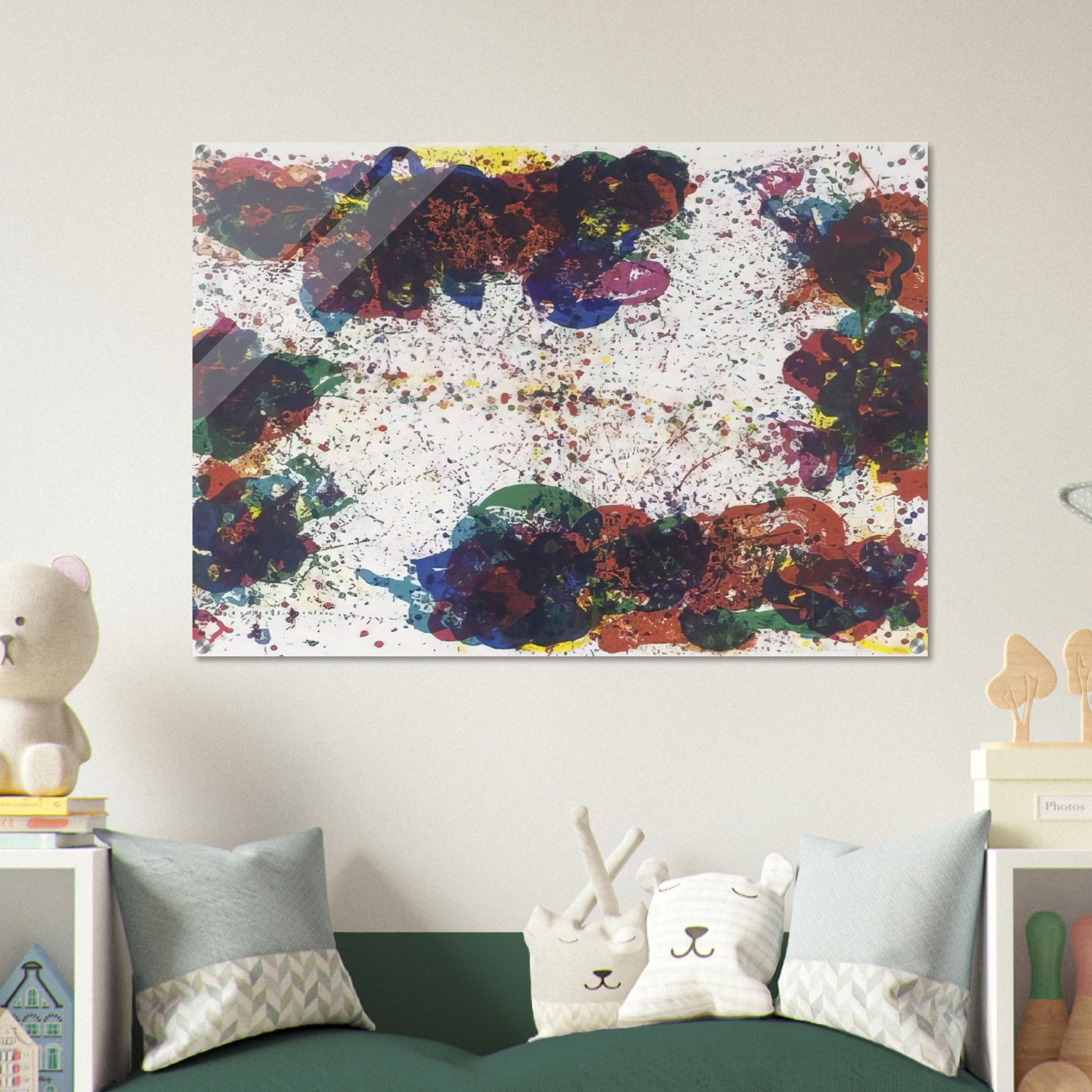 Coral Lyre Nine - Sam Francis Acrylic Print - 70x100 cm / 28x40″ inches