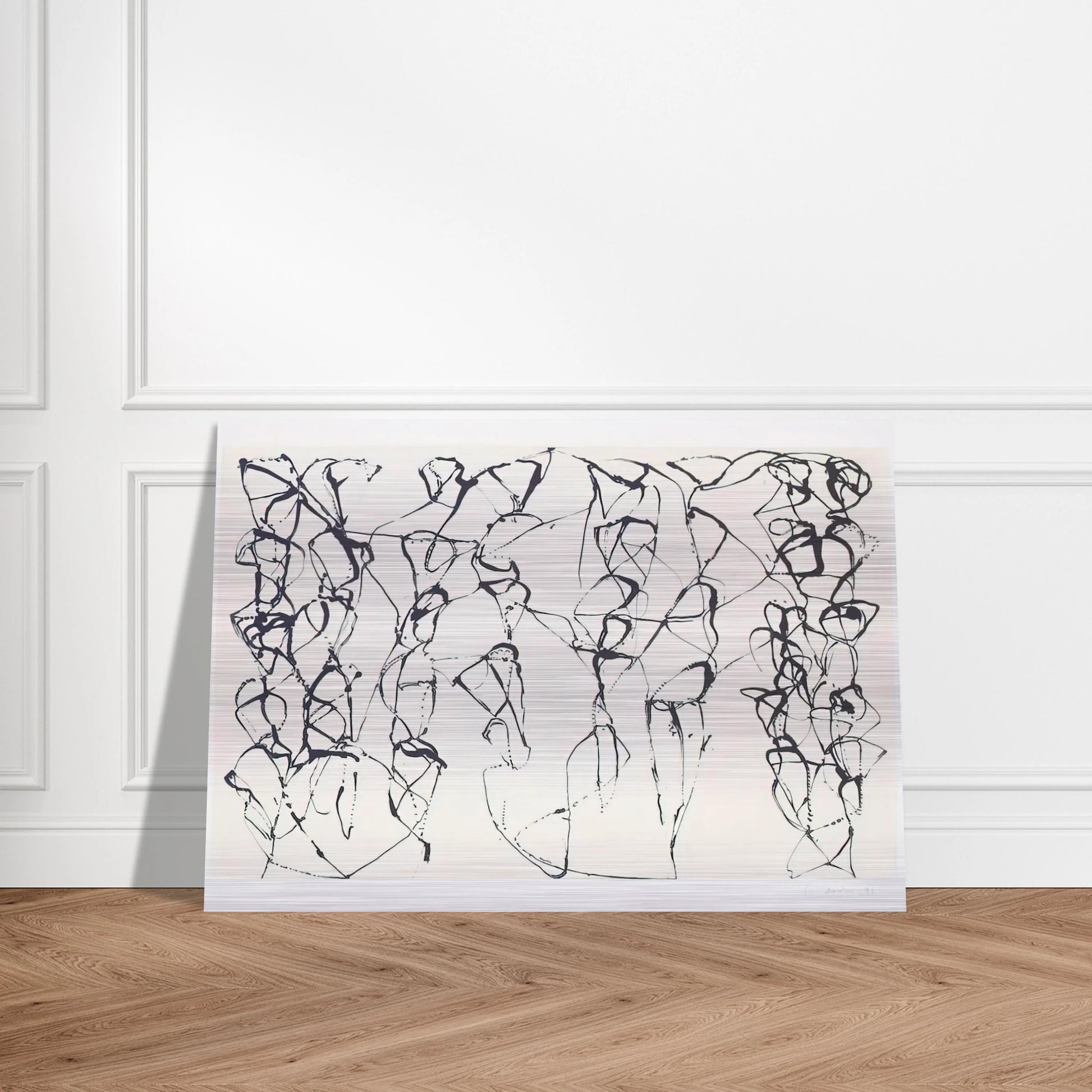 Cold Mountain Series, Zen Study 6 - 1991 - Brice Marden Brushed Aluminum Print - 70x100 cm / 28x40 inches | Brice Marden Aluminum Print | Brice Marden Prints