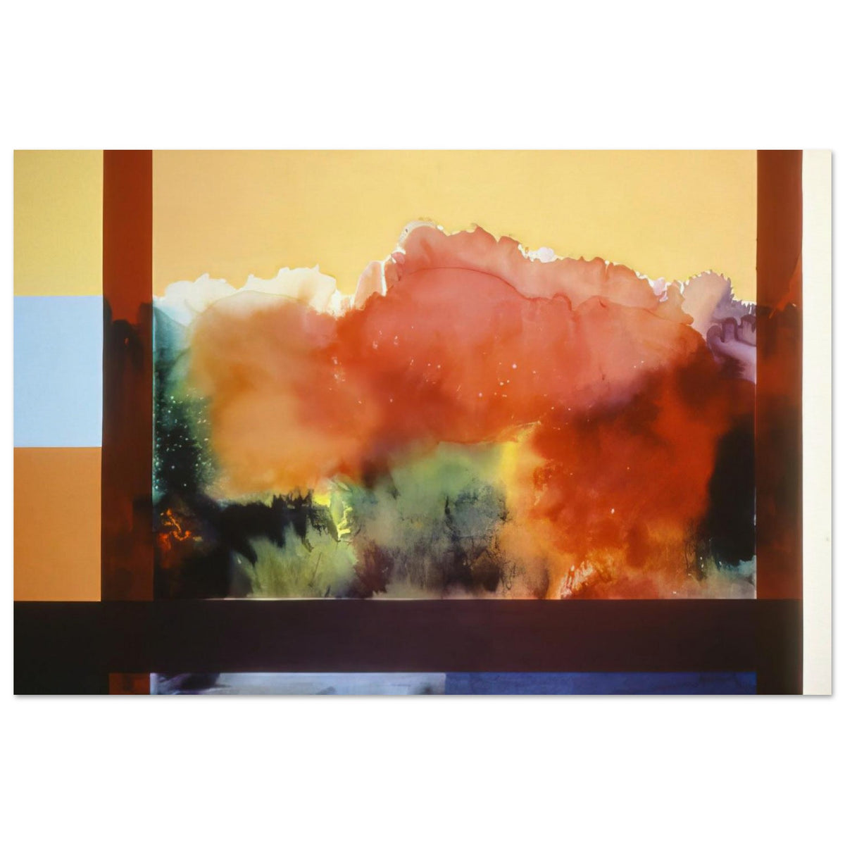 For The Gypsy and His Daughter - 1985 - Ronnie Landfield Art Prints - 100x150 cm / 40x60″ inches | Ronnie Landfield Poster | Ronnie Landfield Prints