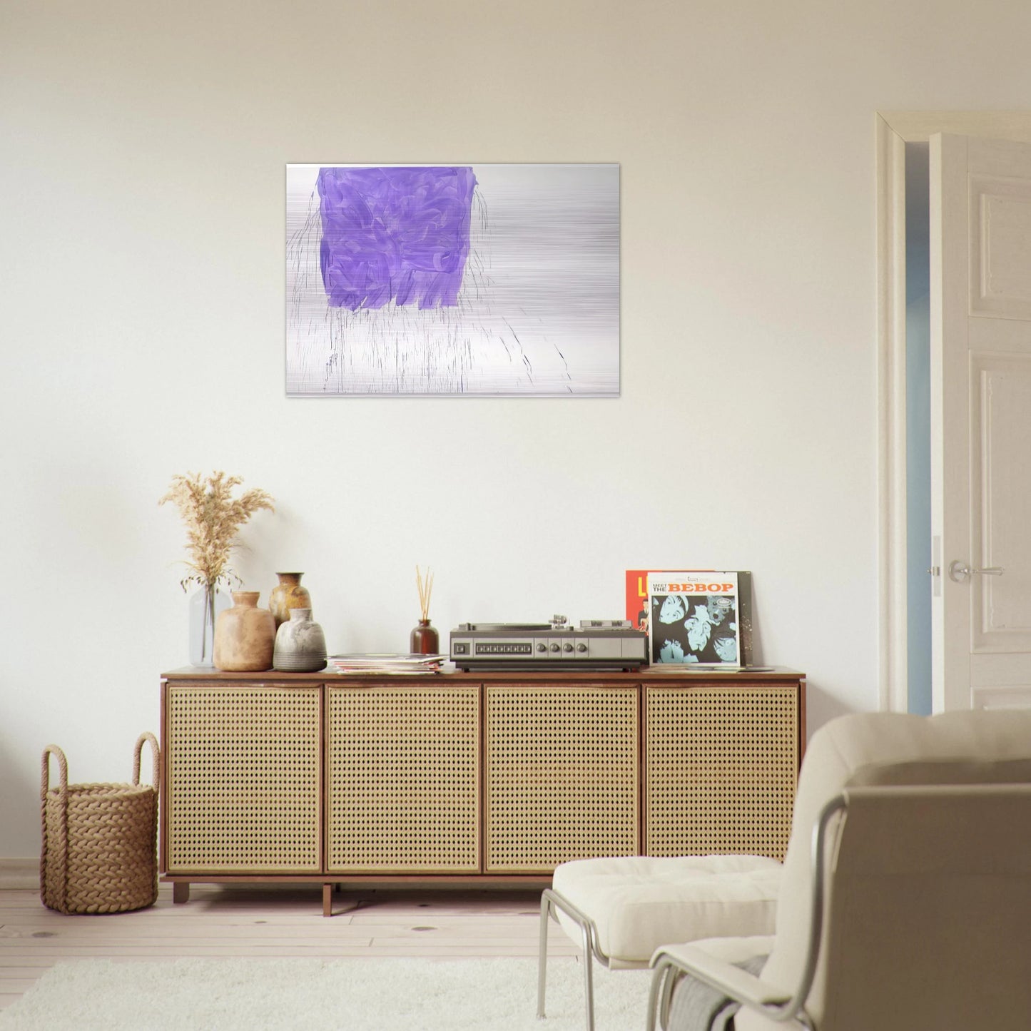 Violet - 1997 - Michel Majerus Brushed Aluminum Print - 70x100 cm / 28x40 inches | Michel Majerus Aluminum Print | Michel Majerus Prints