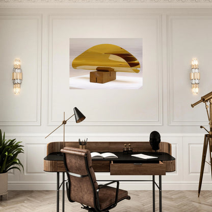 Fläche im Raum von einer Linie begrenzt - 1952 - Max Bill Brushed Aluminum Print - 70x100 cm / 28x40 inches | Max Bill Aluminum Print | Max Bill Prints