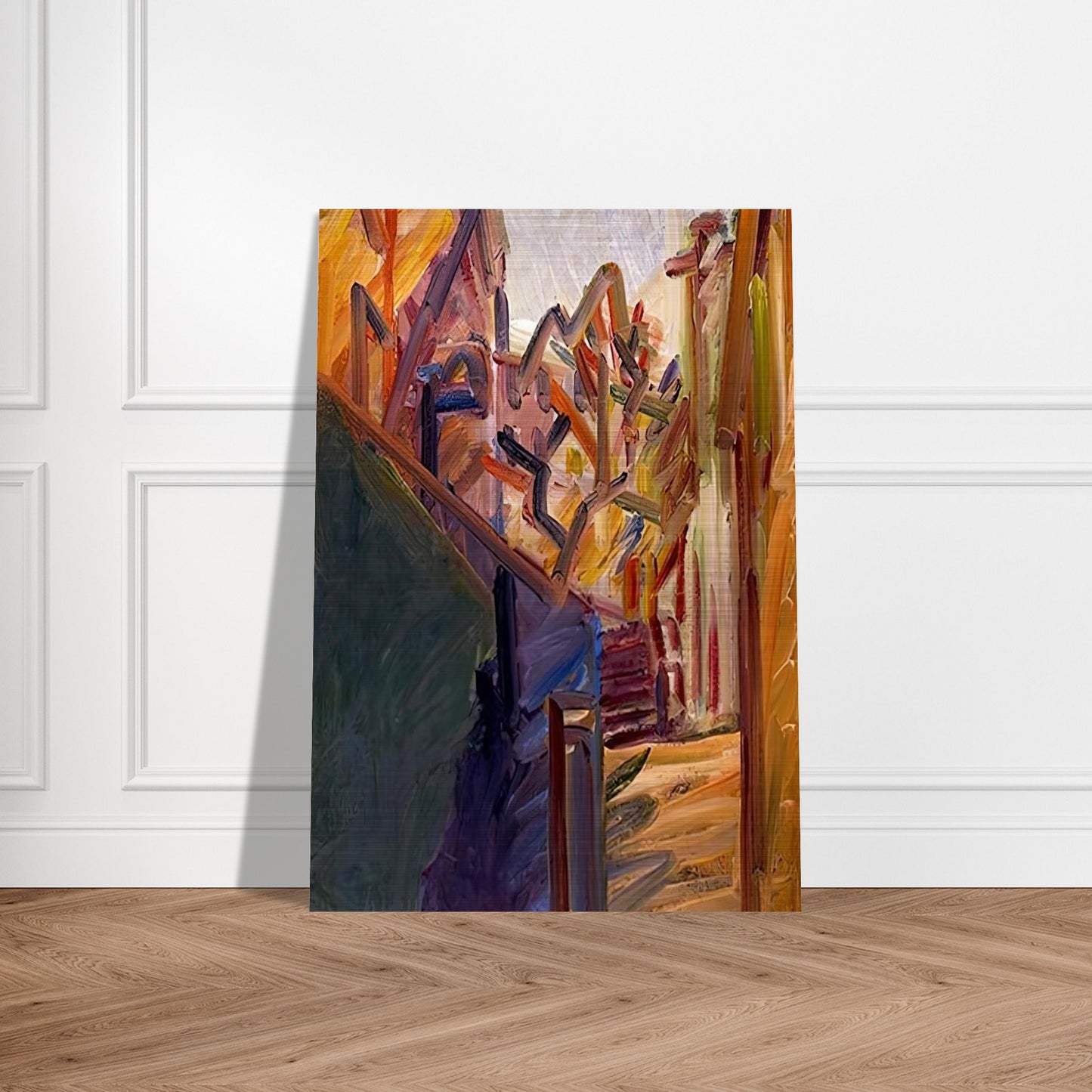 ALBERO DI FRONTE 1 - Frank Auerbach Brushed Aluminum Print - 70x100 cm / 28x40 inches | Frank Auerbach Aluminum Print | Frank Auerbach Prints