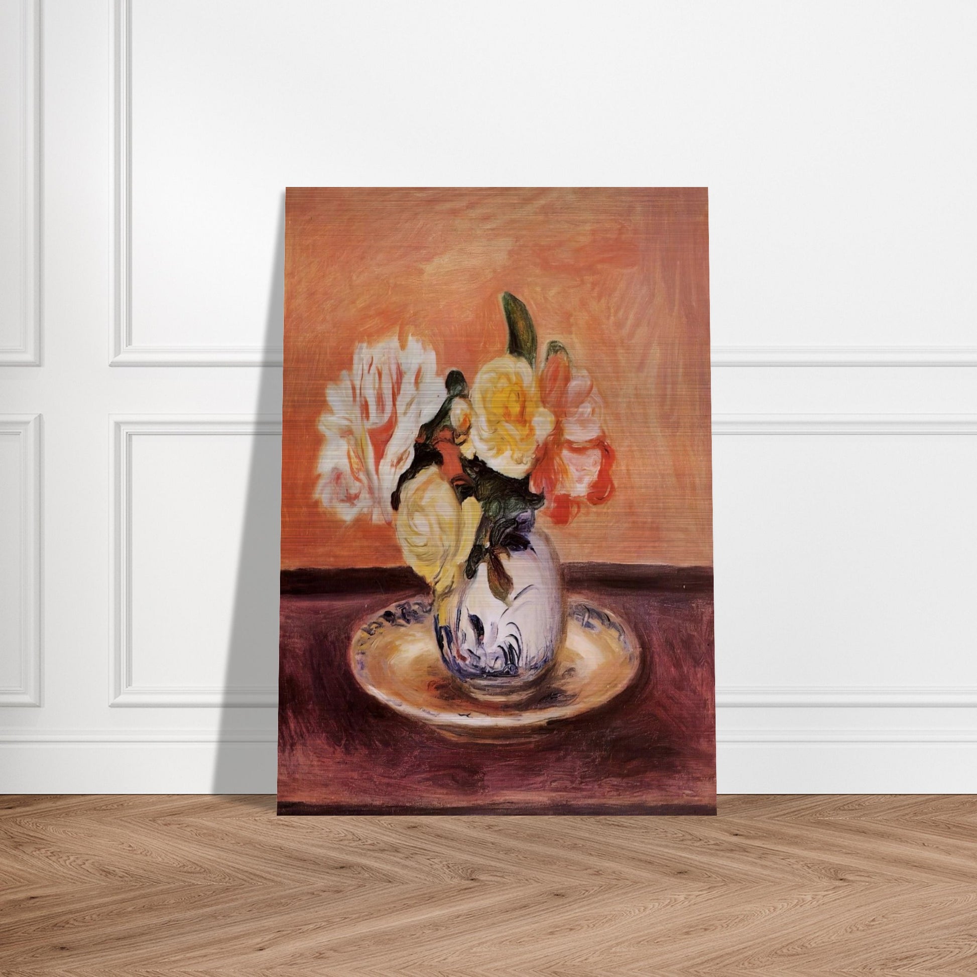 Vase of Flowers - Pierre-Auguste Renoir Brushed Aluminum Print - 70x100 cm / 28x40 inches | Pierre-Auguste Renoir Aluminum Print | Pierre-Auguste Renoir Prints