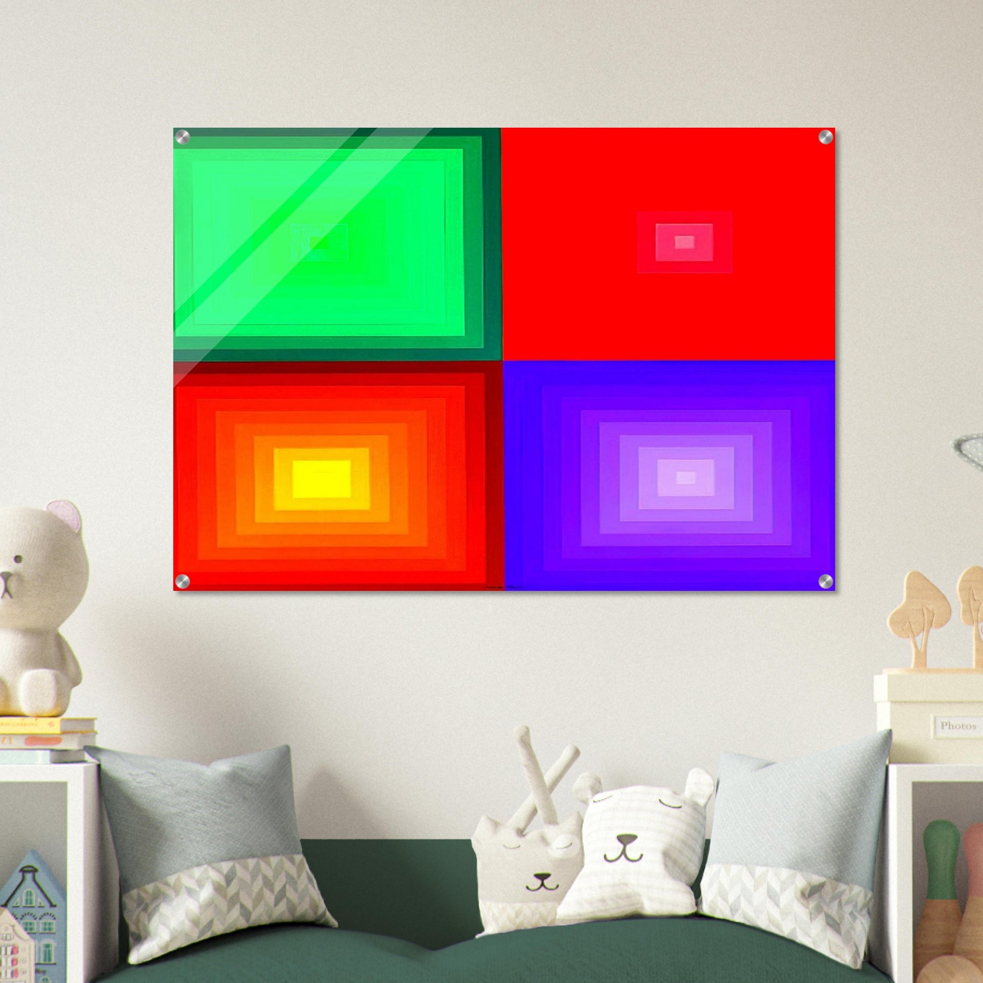 DVA-DVA - 1986 - Victor Vasarely Acrylic Print - 70x100 cm / 28x40″ inches | Victor Vasarely Wall Art | Victor Vasarely Prints