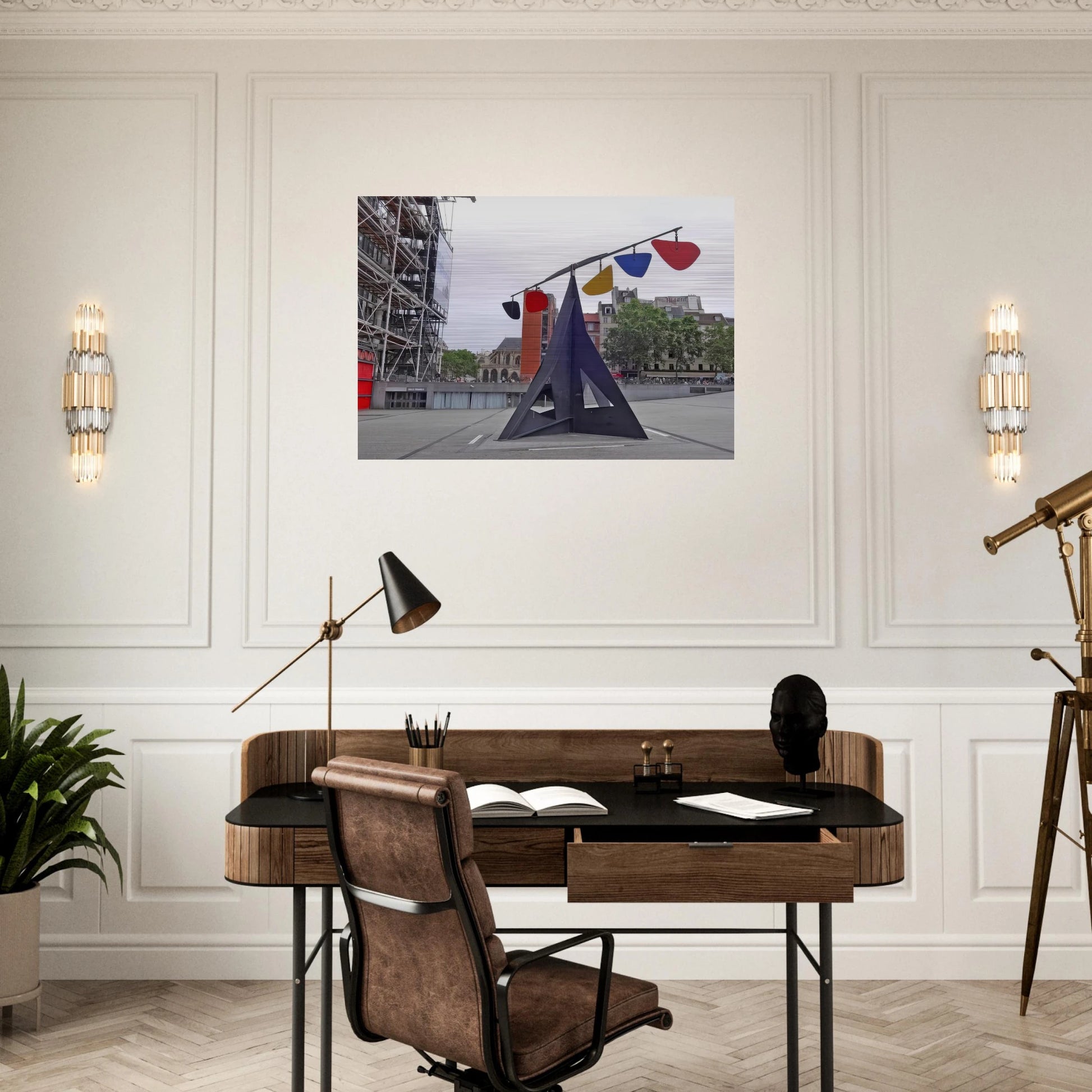 HORIZONTAL 1974 - Alexander Calder Brushed Aluminum Print - 70x100 cm / 28x40 inches | Alexander Calder Aluminum Print | Alexander Calder Prints
