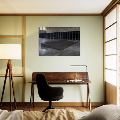 Untitled Eight Inches - 1968 - Donald Judd Brushed Aluminum Print - 70x100 cm / 28x40 inches | Donald Judd Aluminum Print | Donald Judd Prints