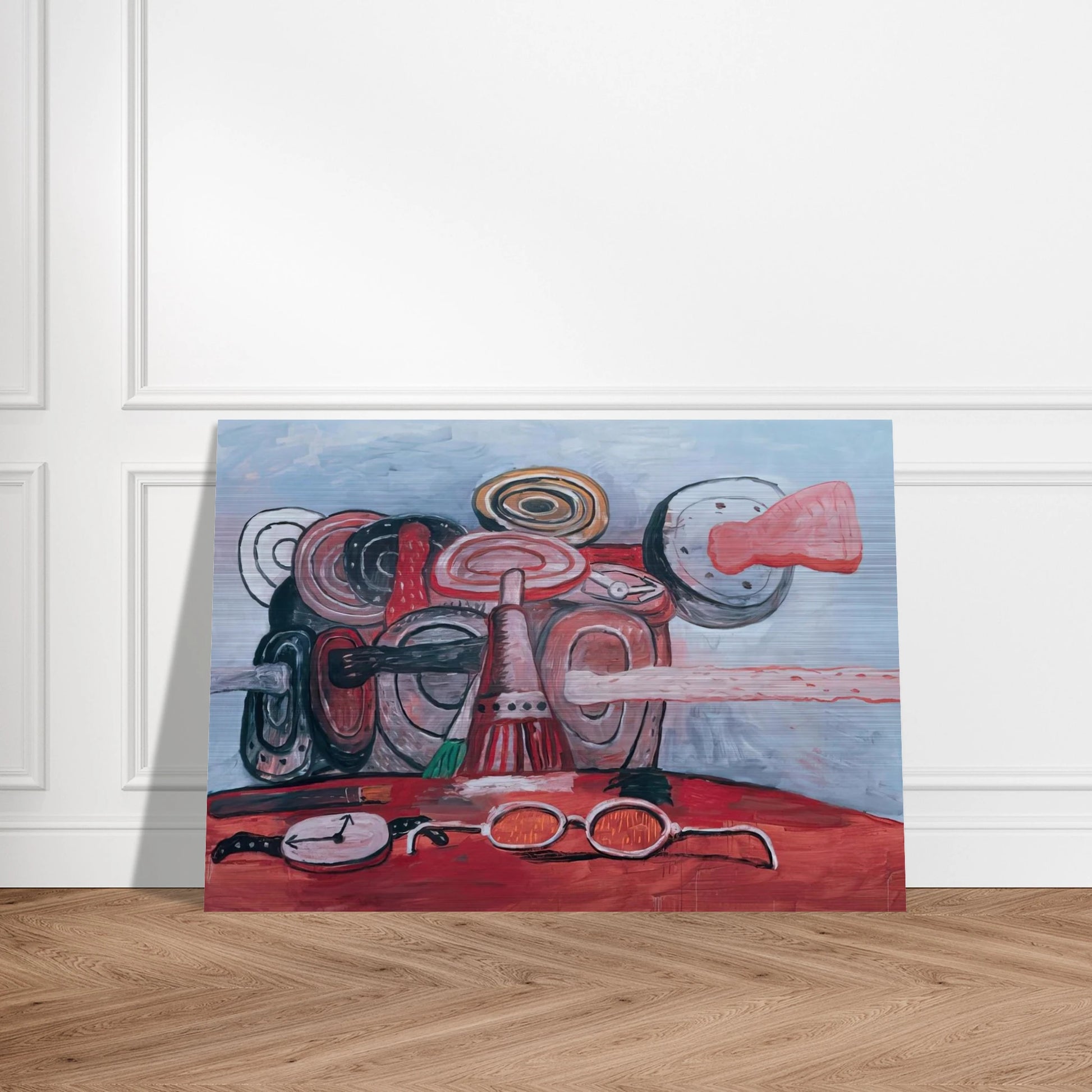 AS IT GOES - Philip Guston Brushed Aluminum Print - 70x100 cm / 28x40 inches | Philip Guston Aluminum Print | Philip Guston Prints