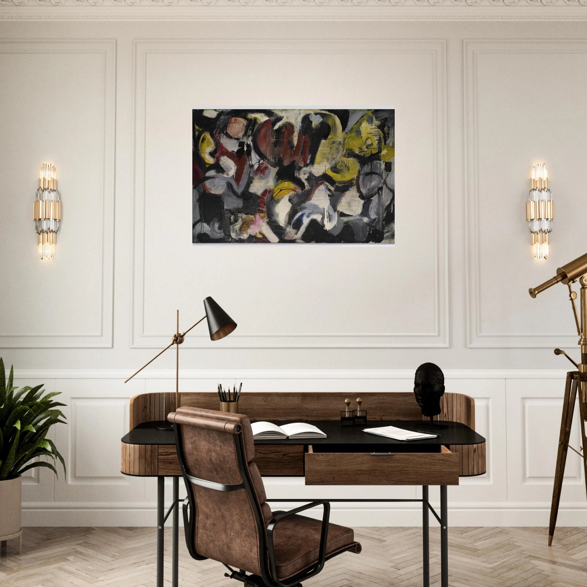MONTHS AND MOONS 1950 - Grace Hartigan Brushed Aluminum Print - 70x100 cm / 28x40 inches | Grace Hartigan Aluminum Print | Grace Hartigan Prints