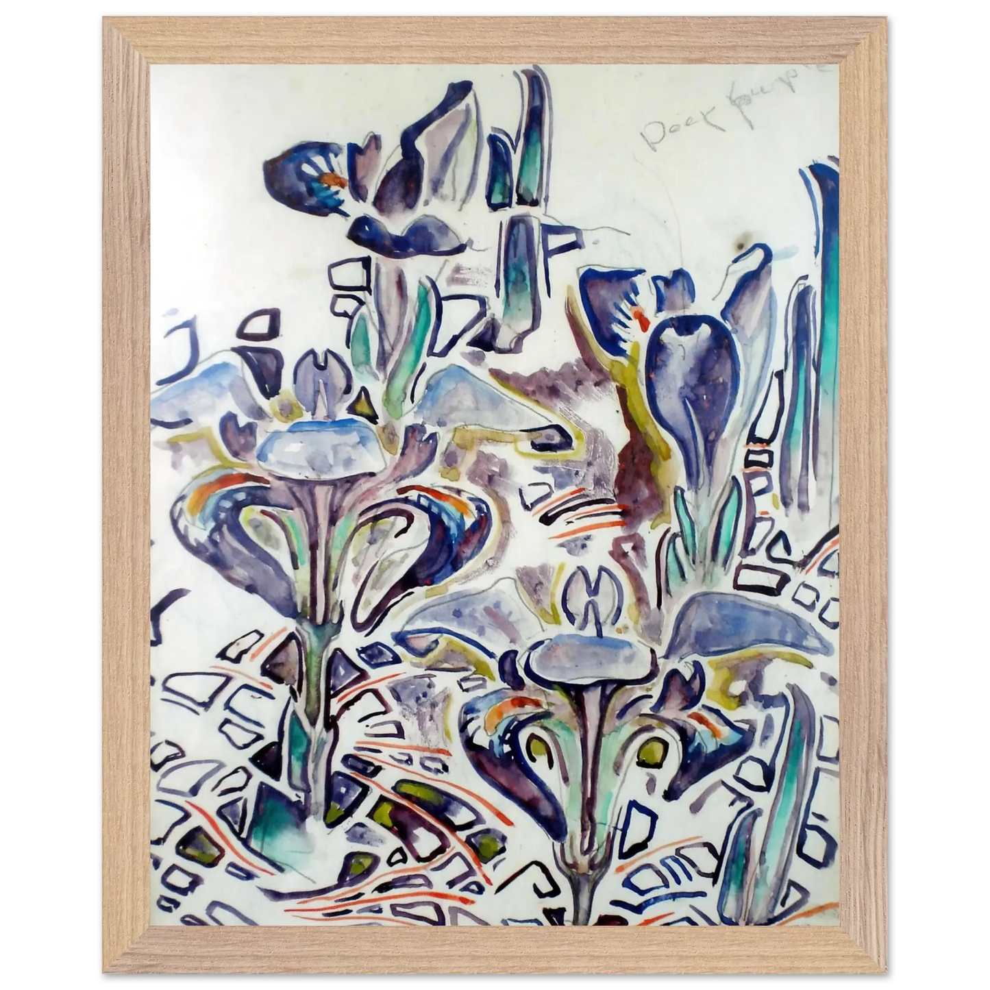 Walter Inglis Anderson - Walter Anderson Wall art - 70x100 cm / 28x40 Inches - Premium Wooden Framed Poster With Fine Art Paper - White frame