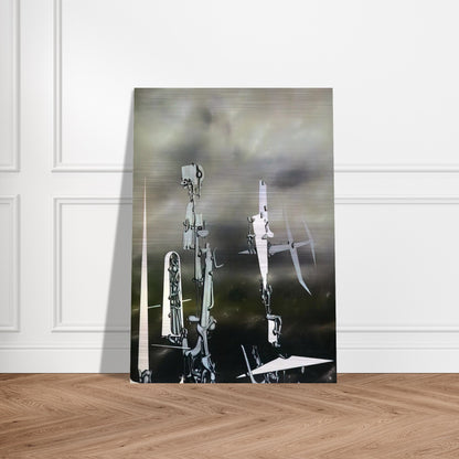 Phantoms - Yves Tanguy Brushed Aluminum Print - 70x100 cm / 28x40 inches | Yves Tanguy Aluminum Print | Yves Tanguy Prints
