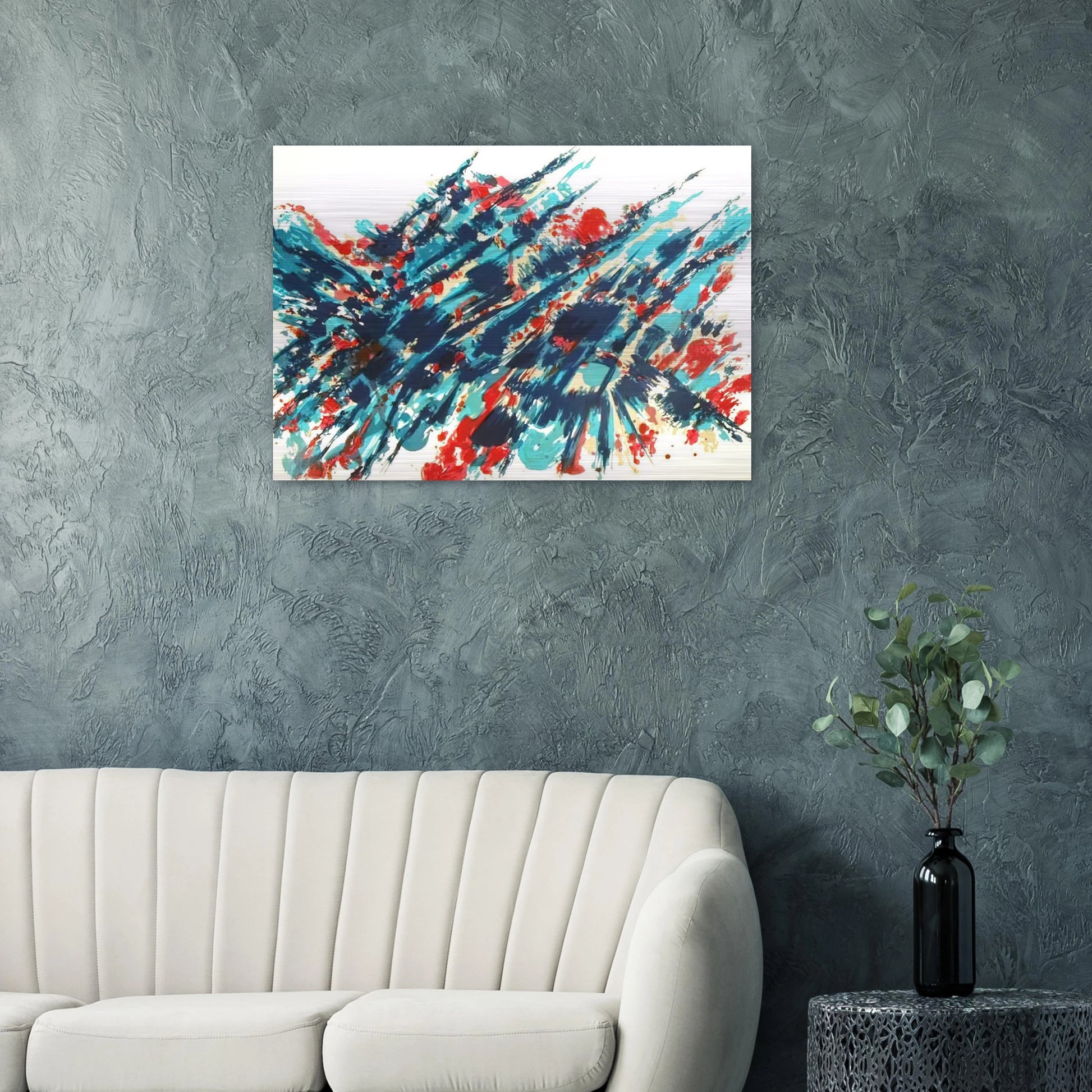 Le Sang et l’eau - 1978 - Alfred Manessier Brushed Aluminum Print - 70x100 cm / 28x40 inches | Alfred Manessier Aluminum Print | Alfred Manessier Prints