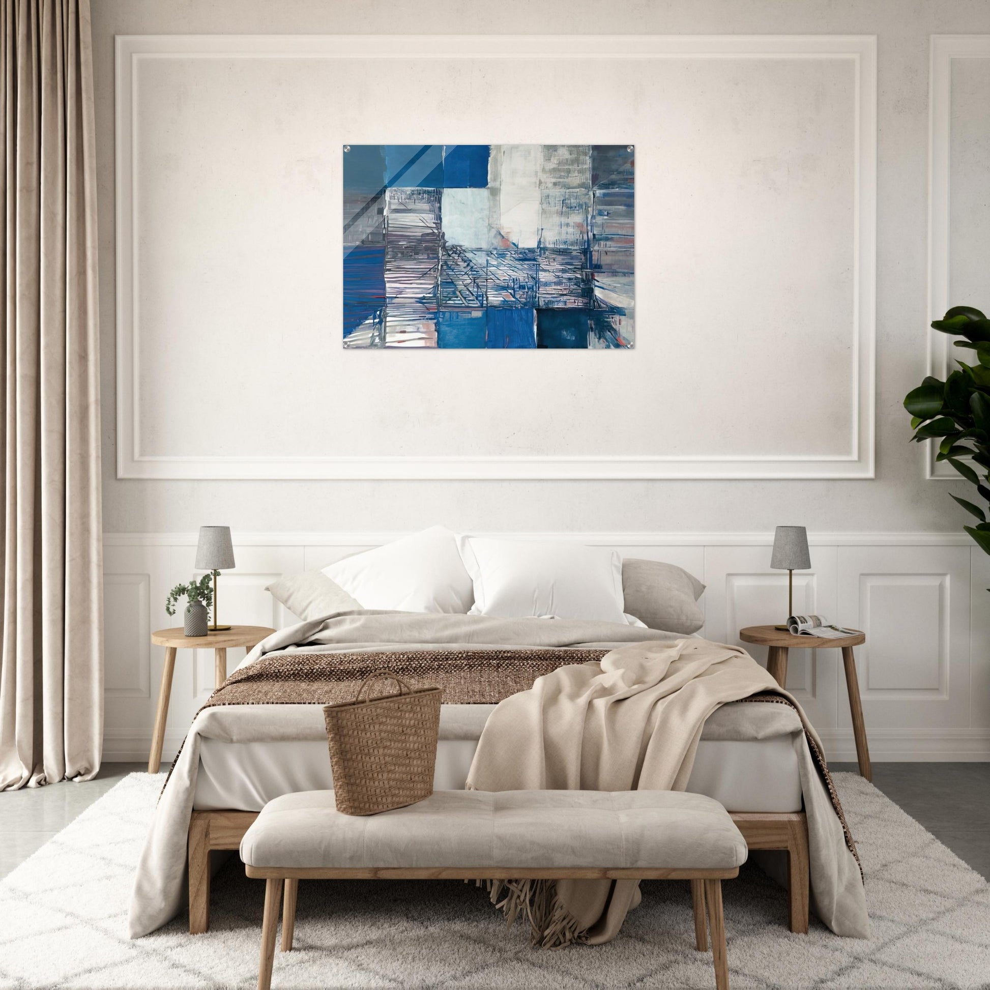 Dislocation du labyrinthe - Tachisme - Maria Helena Vieira da Silva Acrylic Print - 70x100 cm / 28x40″ inches
