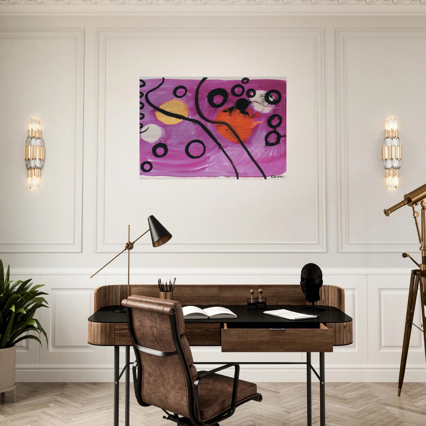 UNTITLED 1963 - Alexander Calder Brushed Aluminum Print - 70x100 cm / 28x40 inches | Alexander Calder Aluminum Print | Alexander Calder Prints