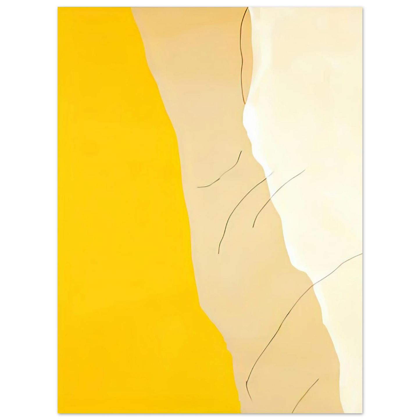 Helen Frankenthaler - Mornings, 1971- Wall Art - 60x80 cm / 24x32 inches - Premium Wooden Framed Poster With Fine Art Paper-canvas - White frame