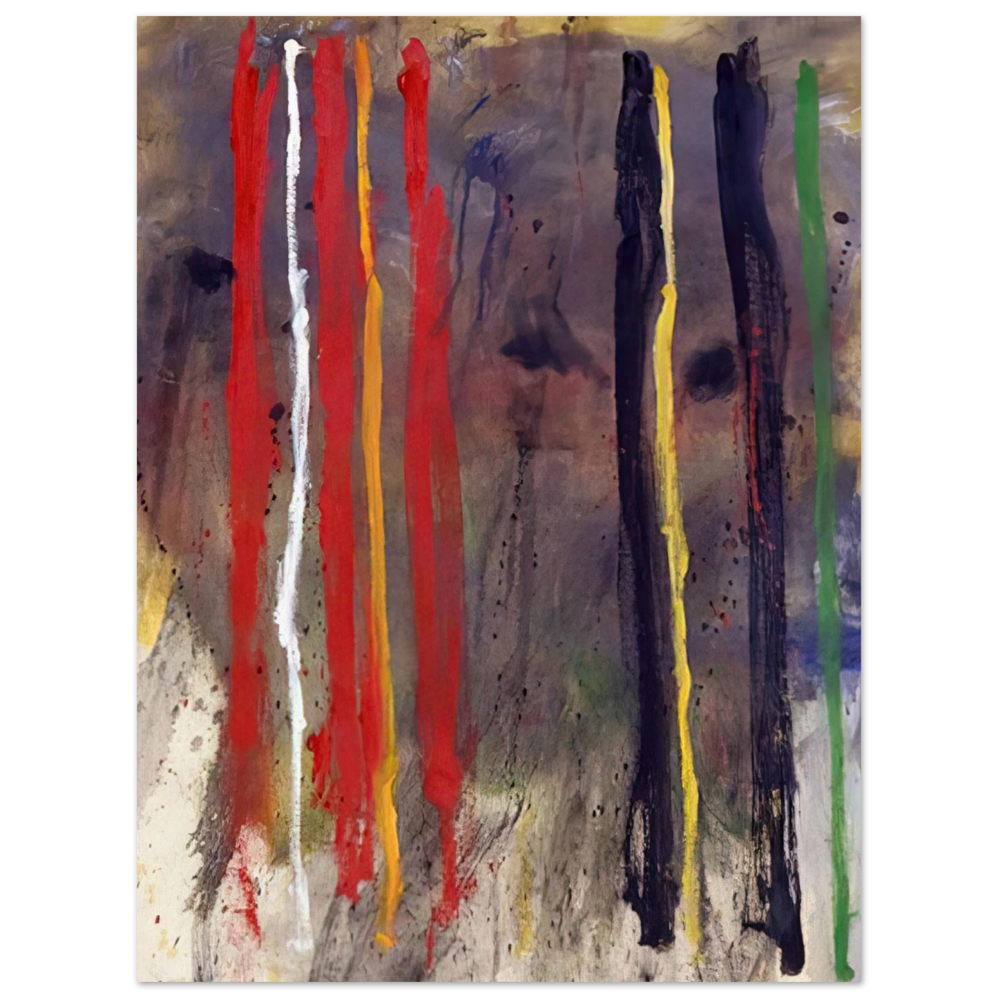 Gene Davis - Stripes - 1957  75x100 cm / 30x40inches Fine Art Poster