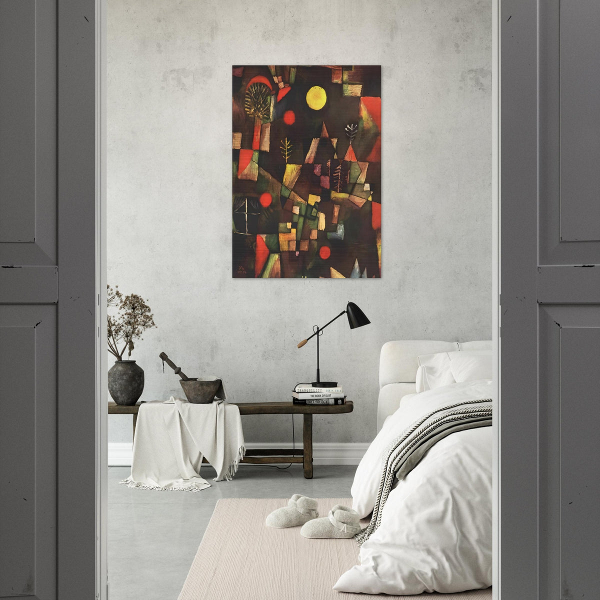 FULL MOON 1919 - Paul Klee Brushed Aluminum Print - 70x100 cm / 28x40 inches | Paul Klee Aluminum Print | Paul Klee Prints