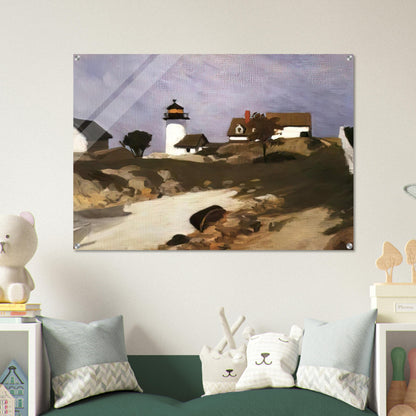 Squam Light - Edward Hopper Acrylic Print - 70x100 cm / 28x40″ inches | Edward Hopper Wall Art | Edward Hopper Prints