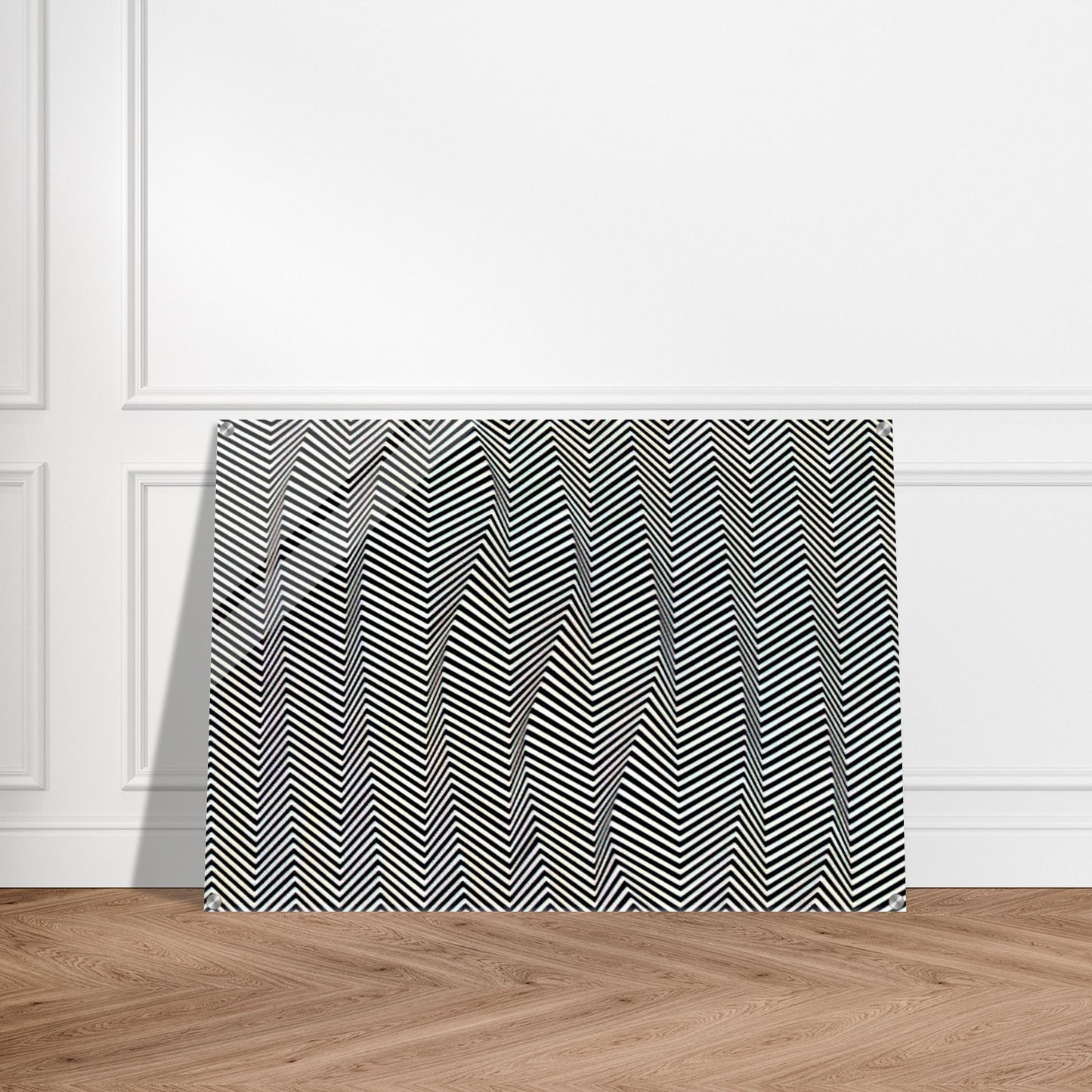 DESCENDING 1966 - Bridget Riley Acrylic Print - 70x100 cm / 28x40″ inches