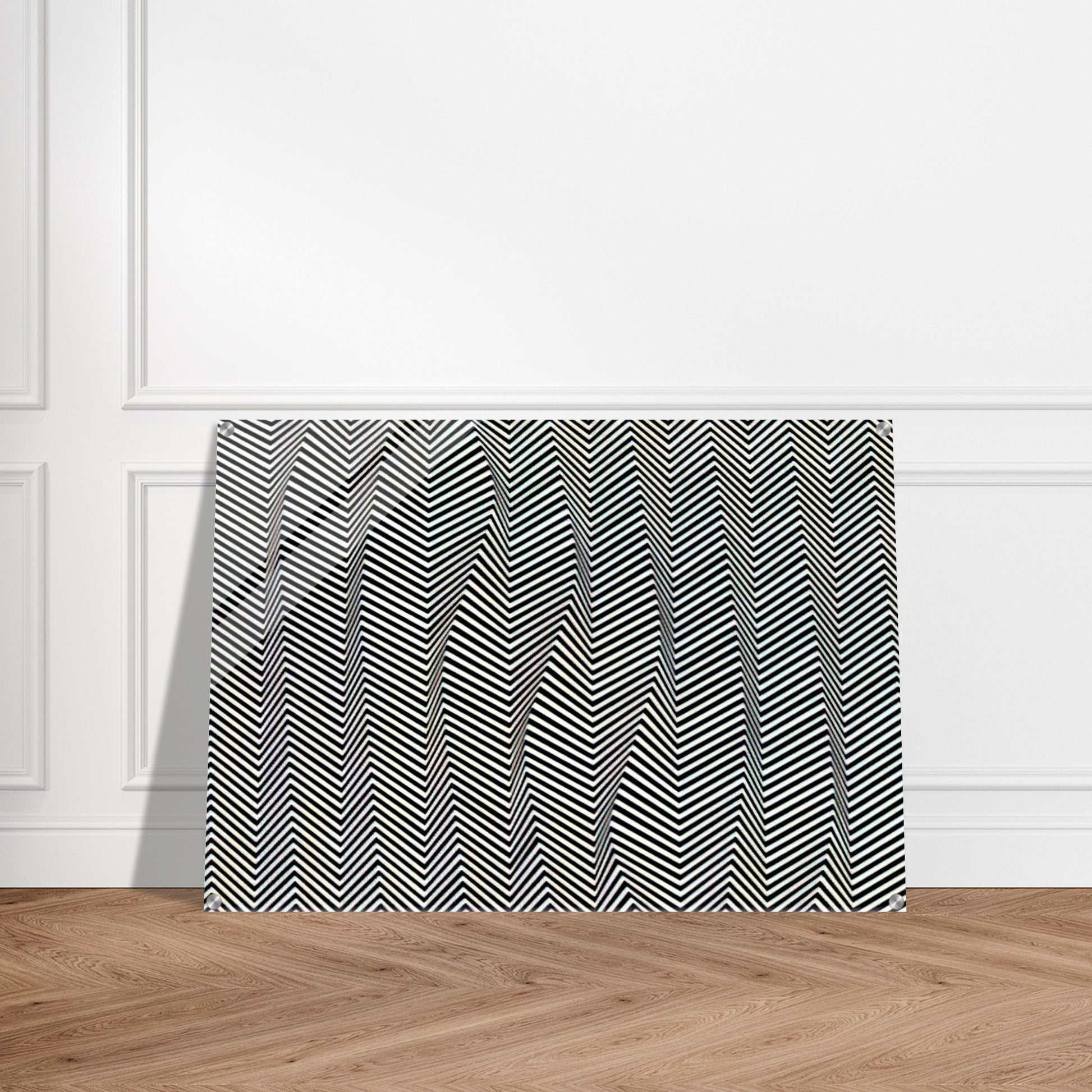DESCENDING 1966 - Bridget Riley Acrylic Print - 70x100 cm / 28x40″ inches