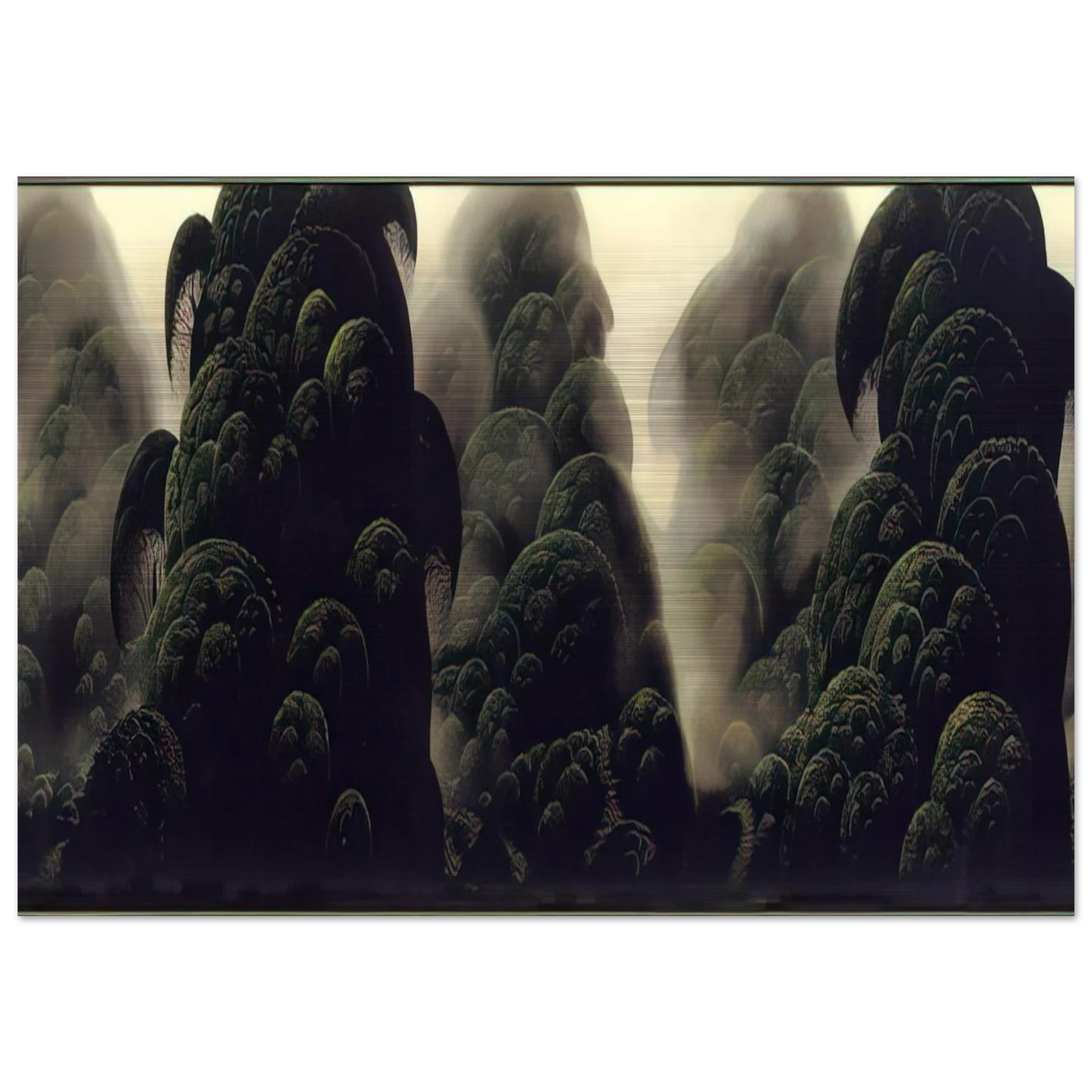 Spirit Grove - Eyvind Earle Brushed Aluminum Print - 70x100 cm / 28x40 inches | Eyvind Earle Aluminum Print | Eyvind Earle Prints